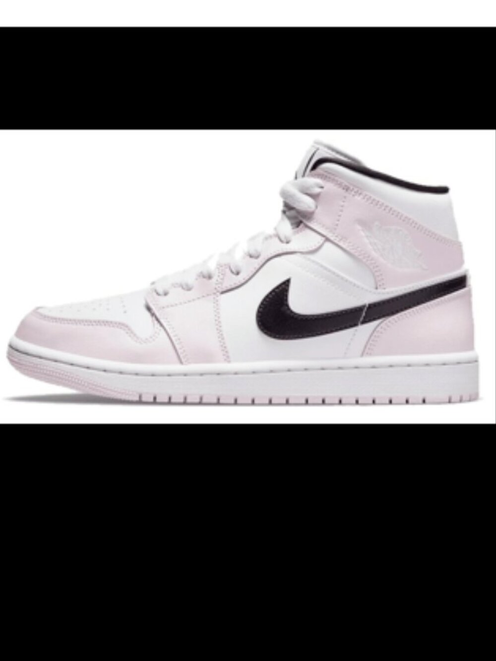 Nike Air Jordan 1 Mid Barely Rose Sneakers Pink White Size 9